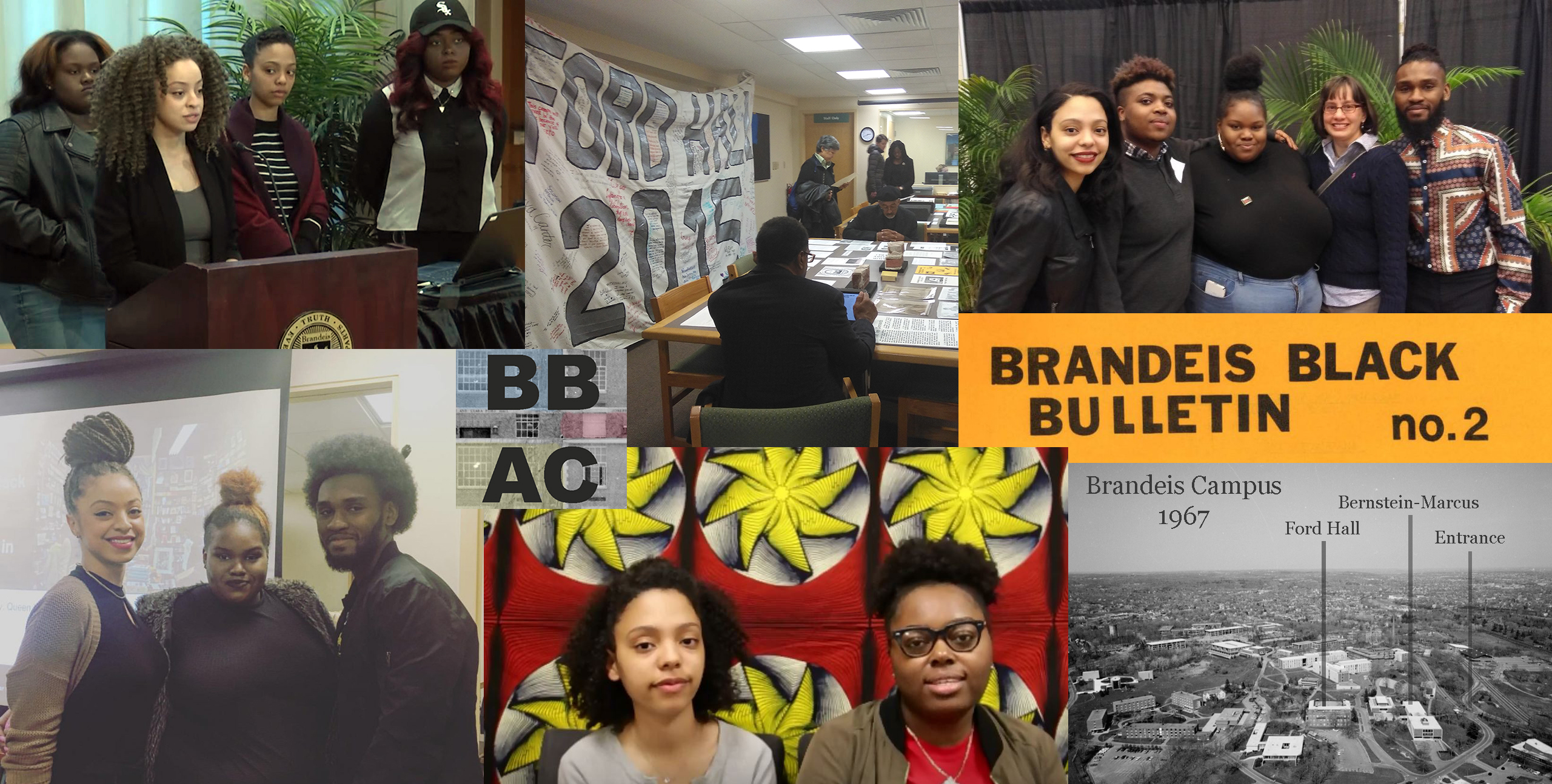 Photo collage of BBAC members and projects